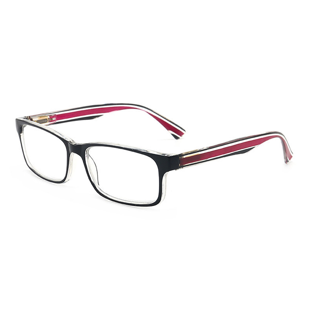 TR90 メンズ超軽量スクエア弾性ヒンジ付き老眼鏡